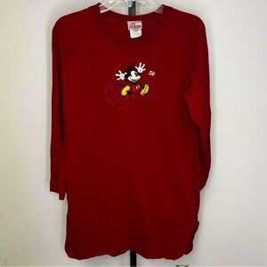 Disney Store Vintage Mickey Mouse Sleep Pajama Dress Size Medium 100% Cotton
